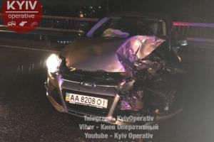 В Киеве на месте оформления ДТП произошла новая авария, есть пострадавшие