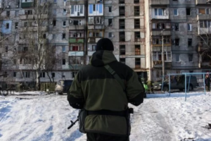 В Донецке появились "переговорные пункты" под открытым небом