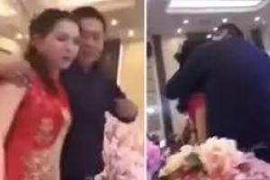 В Китае отец жениха взасос поцеловал невесту: началась массовая драка