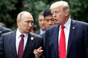Трамп vs Путин: в сети в очередной раз смеются над ростом российского лидера