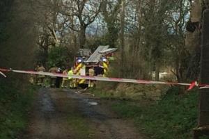 Самолет разбился в Северной Ирландии, есть погибшие