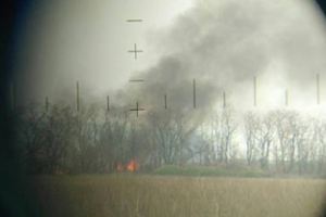 Под Мариуполем уничтожен блиндаж боевиков: опубликованы кадры