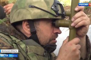 Российский журналист лазит по окопам на Донбассе: фотофакт 