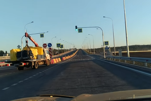 Оккупанты открыли движение по путепроводу к Крымскому мосту