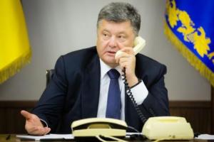 Порошенко поговорил с Путиным об украинских заложниках
