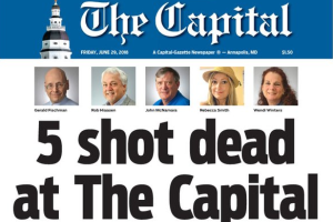 "Сегодня у нас нет слов": Редакция расстрелянной американской газеты выпустила номер с фотографиями жертв и пустой страницей