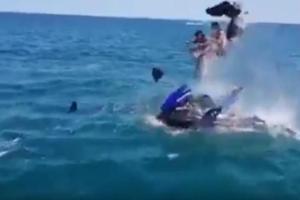 В России взорвался гидроцикл с туристами: жуткое видео