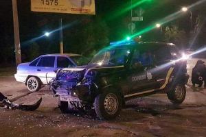 В Бердянске произошло ДТП с участием полицейского авто