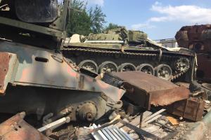 ВСУ подорвали технику боевиков: экипаж одного танка полностью был уничтожен