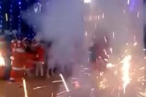 В Казахстане во время утренника в детском саду устроили фейерверк в закрытом помещении