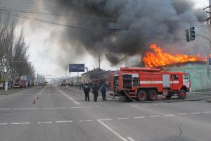 В Одессе горело отделение "Новой почты"