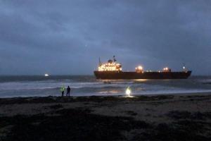 Российский сухогруз сел на мель возле берегов Британии