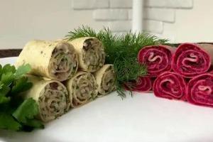 Блинная закуска. Вкусно, доступно, оригинально