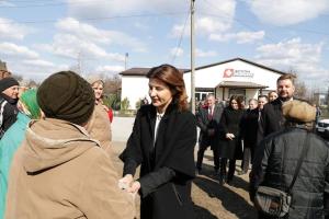 В Луганскую область приехала Марина Порошенко