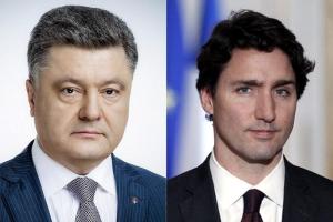 Порошенко провел телефонный разговор с премьер-министром Канады