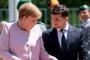 Владимир Зеленский встретился с Ангелой Меркель в Берлине
