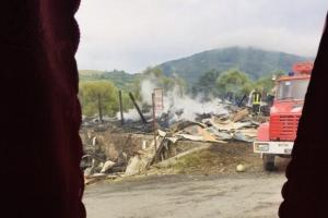 На Закарпатье сгорел гостиничный комплекс депутата