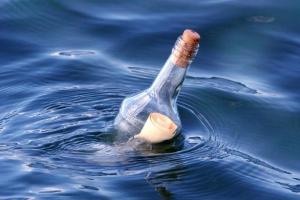 Отдыхающие на Азовском море нашли послание в бутылке