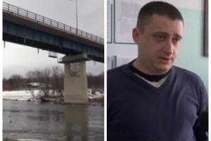 Лисичанский патрульный, который спас девушку, прыгнувшую с моста, сам оказался в больнице