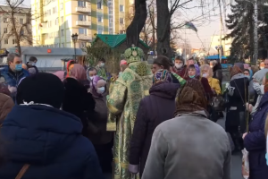 "Забили" на карантин: украинцы толпами пошли в церкви святить вербу - кадры
