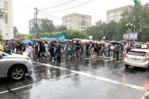 "Путіна у відставку!": У Хабаровську знову пройшли протести