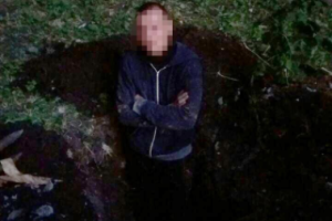 У Лисичанську патрульні спіймали "на гарячому" крадія кабелю