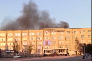 У Сєвєродонецьку у дворі ОВЦА спалахнула пожежа - відео