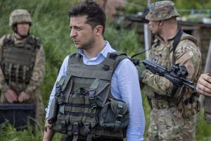 Зеленский пообщался с воинами в зоне проведения ООС