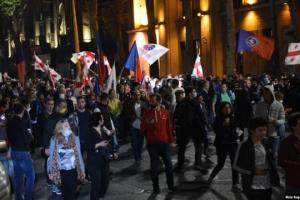 В Грузии начались массовые протесты из-за несогласия с итогами выборов