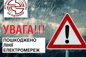 На Луганщині через негоду знеструмлені населені пункти: без світла більше 1700 споживачів