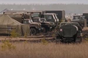Журналисты сняли лагерь российских войск вблизи границы с Украиной