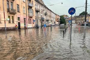 "Можна пірнати": Як у Мережі висміюють наслідки негоди на Західній Україні (фото)