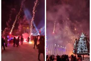 У Луганську на відкритті міської ялинки сталося "бомбування" людей феєрверком: відео