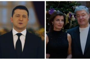 Новогоднее поздравление Порошенко стало в 5 раз популярнее на YouTube, чем ролик Зеленского