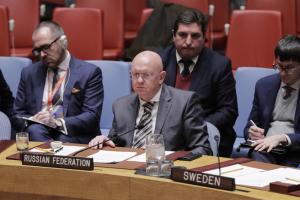Постпред России покинул заседание Совбеза ООН перед выступлением представителя Украины