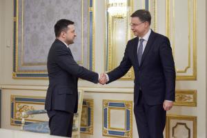 Зеленський зустрівся віце-президентом Єврокомісії: говорили про макрофінансову допомогу Україні