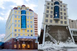 В окупованому Донецьку руйнується відомий готель: кадри