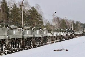 До Білорусі прибув черговий ешелон військ РФ