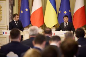 Зеленський і Макрон провели переговори у Києві: підсумки