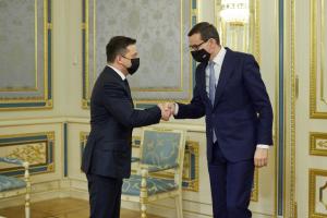 Зеленський зустрівся з прем'єр-міністром Польщі Моравецьким