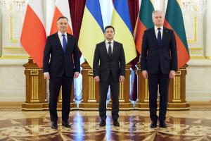 Президенти України, Польщі та Литви оприлюднили спільну заяву щодо визнання Росією "ЛДНР"