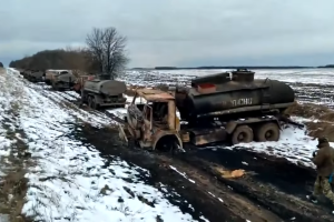 На Чернігівщині ЗСУ розбили колону забезпечення російських військ