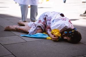 У Відні пройшла акція протесту проти сексуальних злочинів російських окупантів в Україні