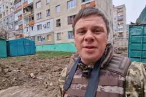 Дмитрий Комаров снял репортаж в обстрелянном российскими окупантами Лисичанске