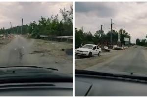 Видео из Лисичанска: как сейчас выглядит Пролетарский мост и улица Первомайская