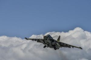 В Белгородской области упал российский штурмовик Су-25