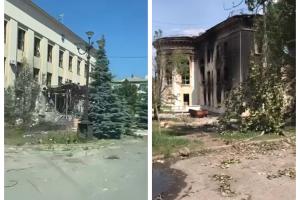 Новые видео из Лисичанска: разрушений все больше