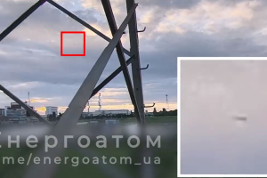 Российская ракета пролетела над Южноукраинской АЭС: видео
