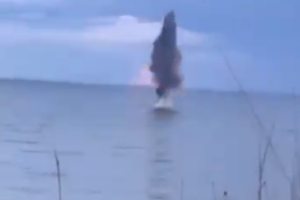 Біля узбережжя Одещини знищено ворожу міну: відео