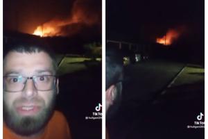 "Ось вона, житуха алчевська": Житель Луганщини зняв відео на фоні детонуючого складу боєприпасів
